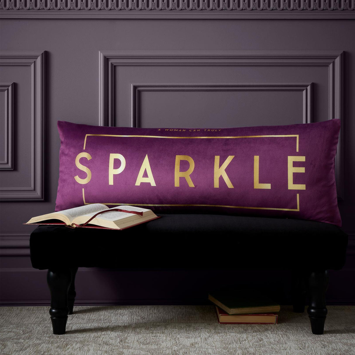 Catherine Lansfield Bridgerton Sparkle Within Filled Cushion 2