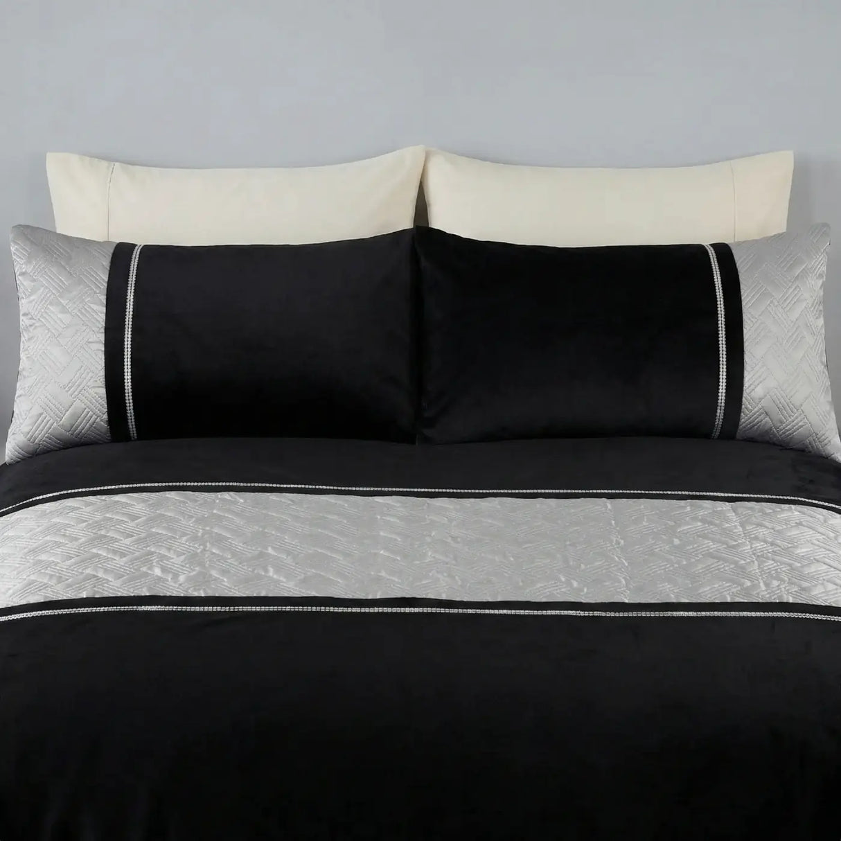 Capri Duvet Cover Set - Silver image 3