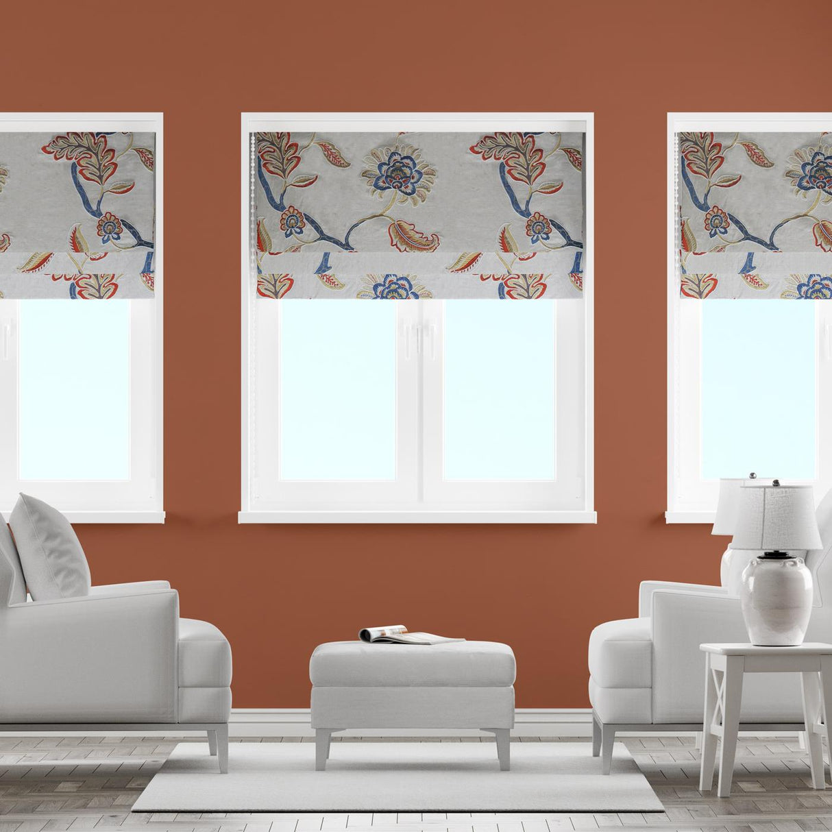 Lucia Henna Made To Measure Roman Blind by Style Furnishings