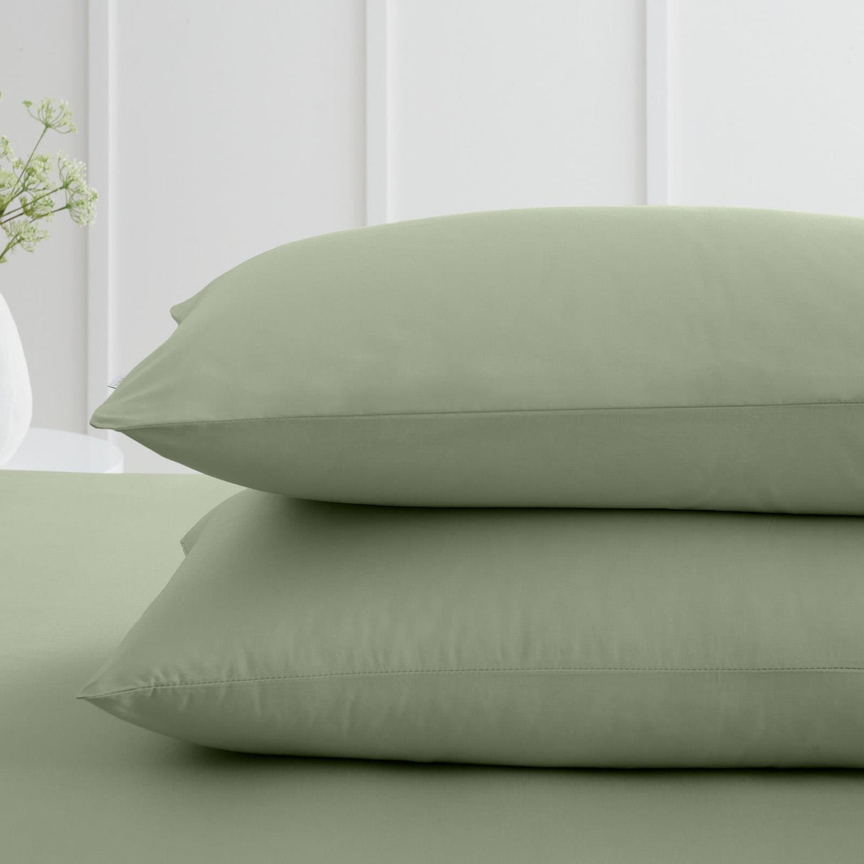 200 Thread Count Cotton Percale Oxford and Housewife Pillowcases by Bianca