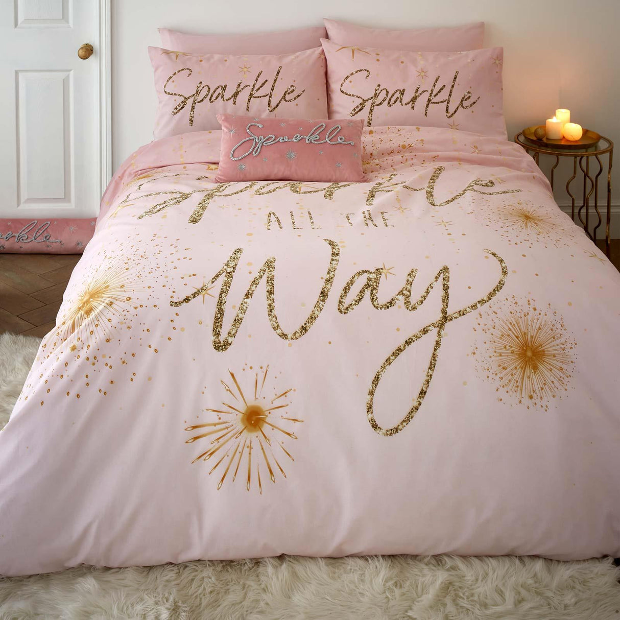 Christmas Sparkle Duvet Cover Set by Catherine Lansfield