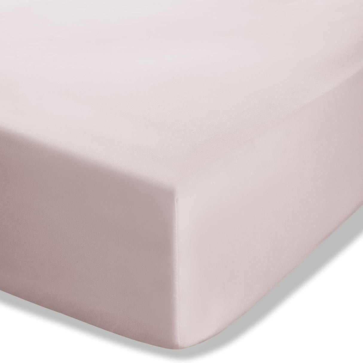Catherine Lansfield Easy Iron Percale 25cm Deep Blush Fitted Sheet - Easy Iron Percale Blush Fitted Sheet