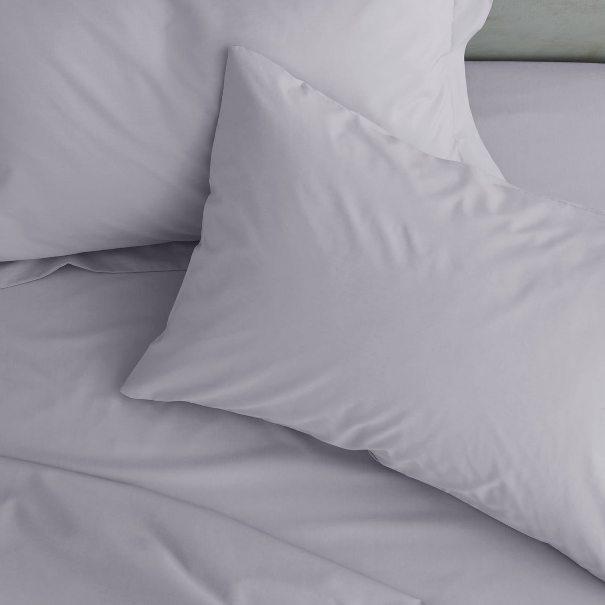 Catherine Lansfield Easy-Iron 35cm Extra Deep Lilac Fitted Sheet - Easy Iron Percale Lilac