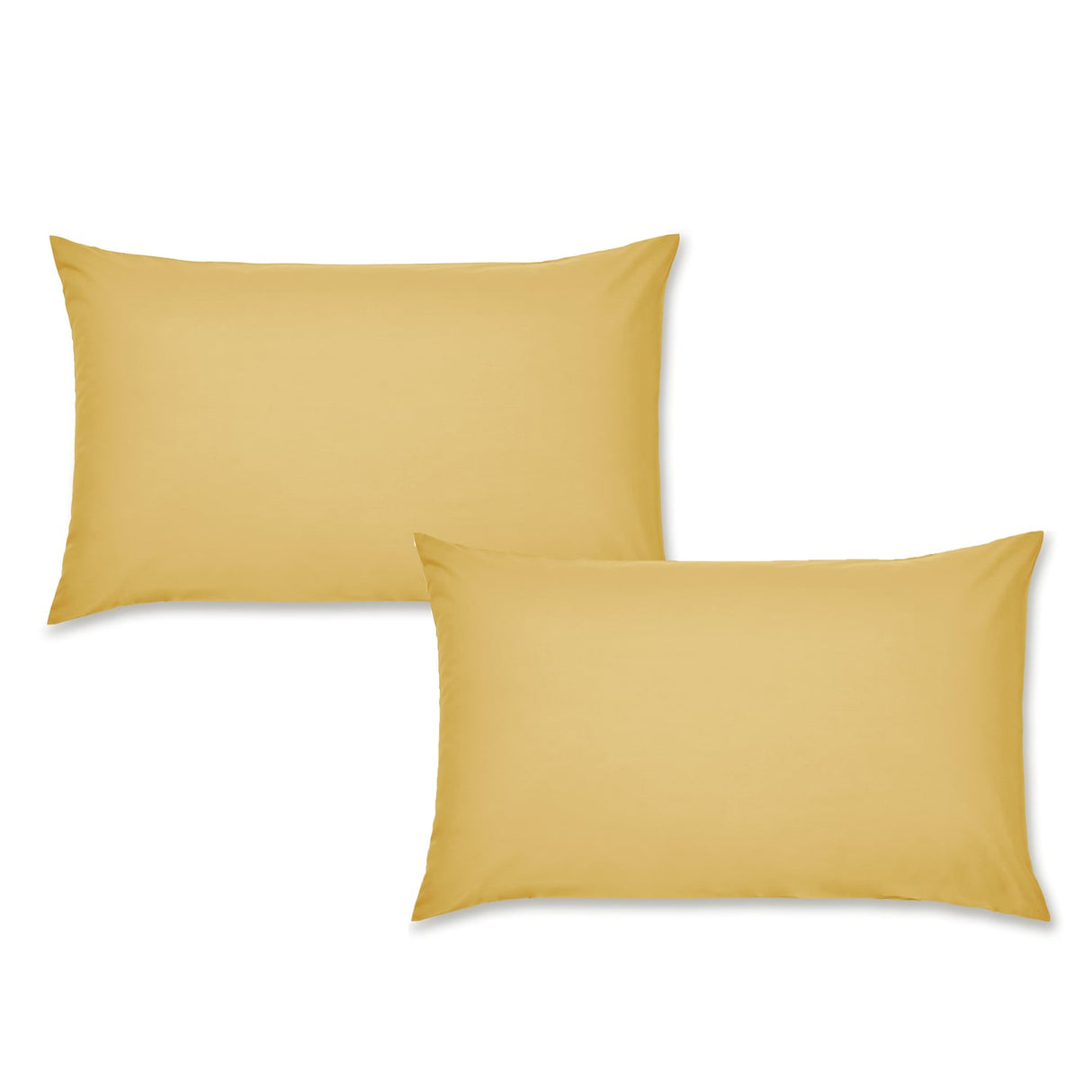 Catherine Lansfield Easy Iron Percale Pillowcases - Easy Iron Percale Ochre Pillowcases