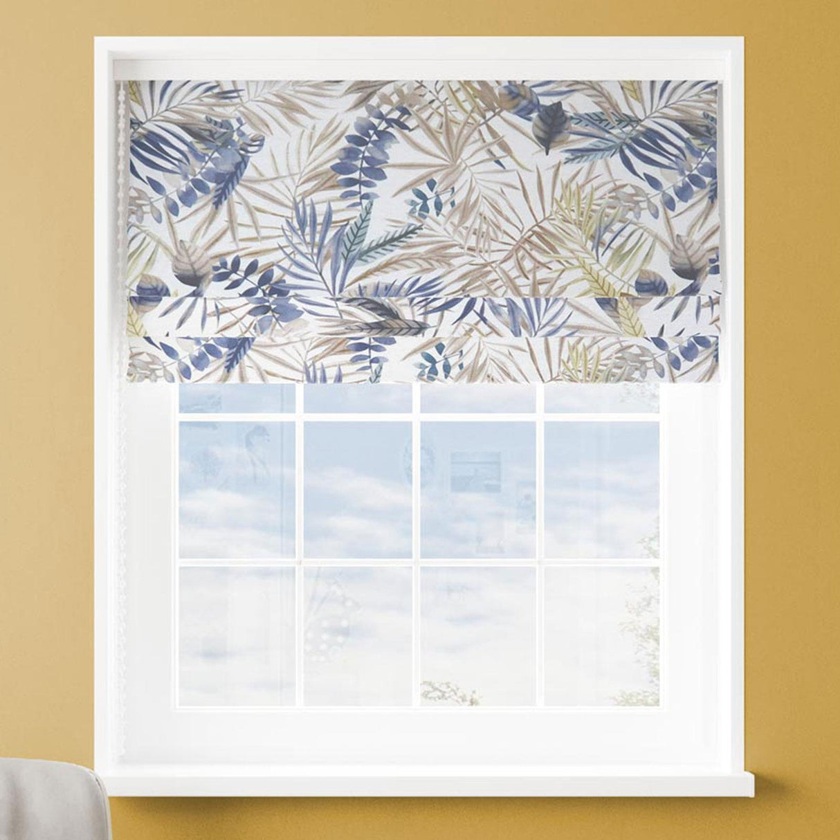 Makati Blue Made To Measure Roman Blind by Style Furnishings