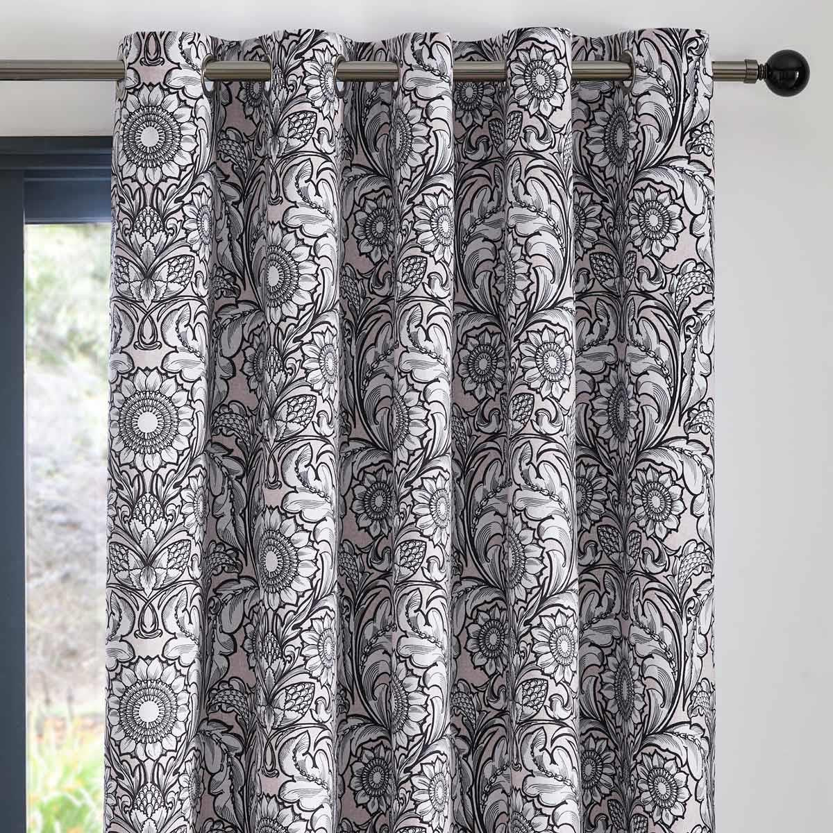 Romilly Velvet Blackout Eyelet Curtains by Laurence Llewelyn-Bowen