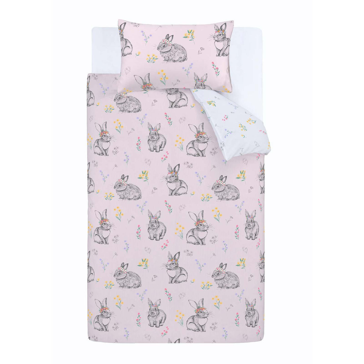 Bunny Tails Ditsy Flower Duvet Cover Set by Catherine Lansfield
