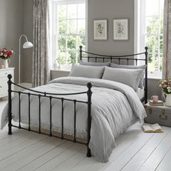 Tia Trellis Silver Duvet Cover Bedding Set