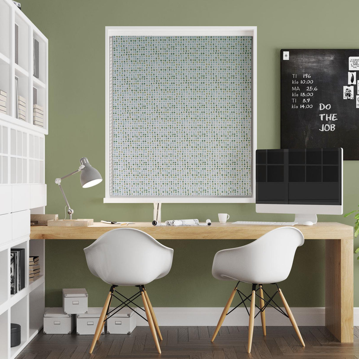 Dot Dot Kiwi Made To Measure Roman Blind by Style Furnishings