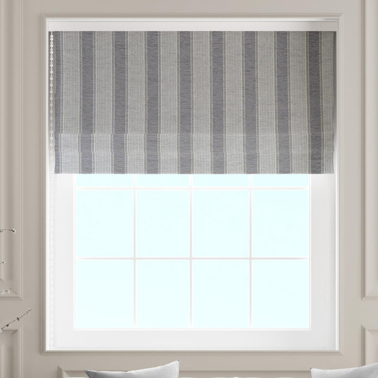 Florence Earth Made To Measure Roman Blind by Style Furnishings