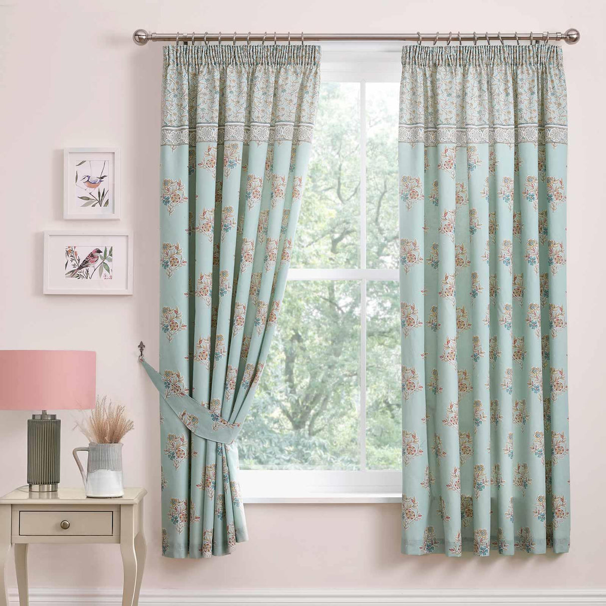 Lorena Patchwork Tape Top Curtains by Dreams & Drapes Design