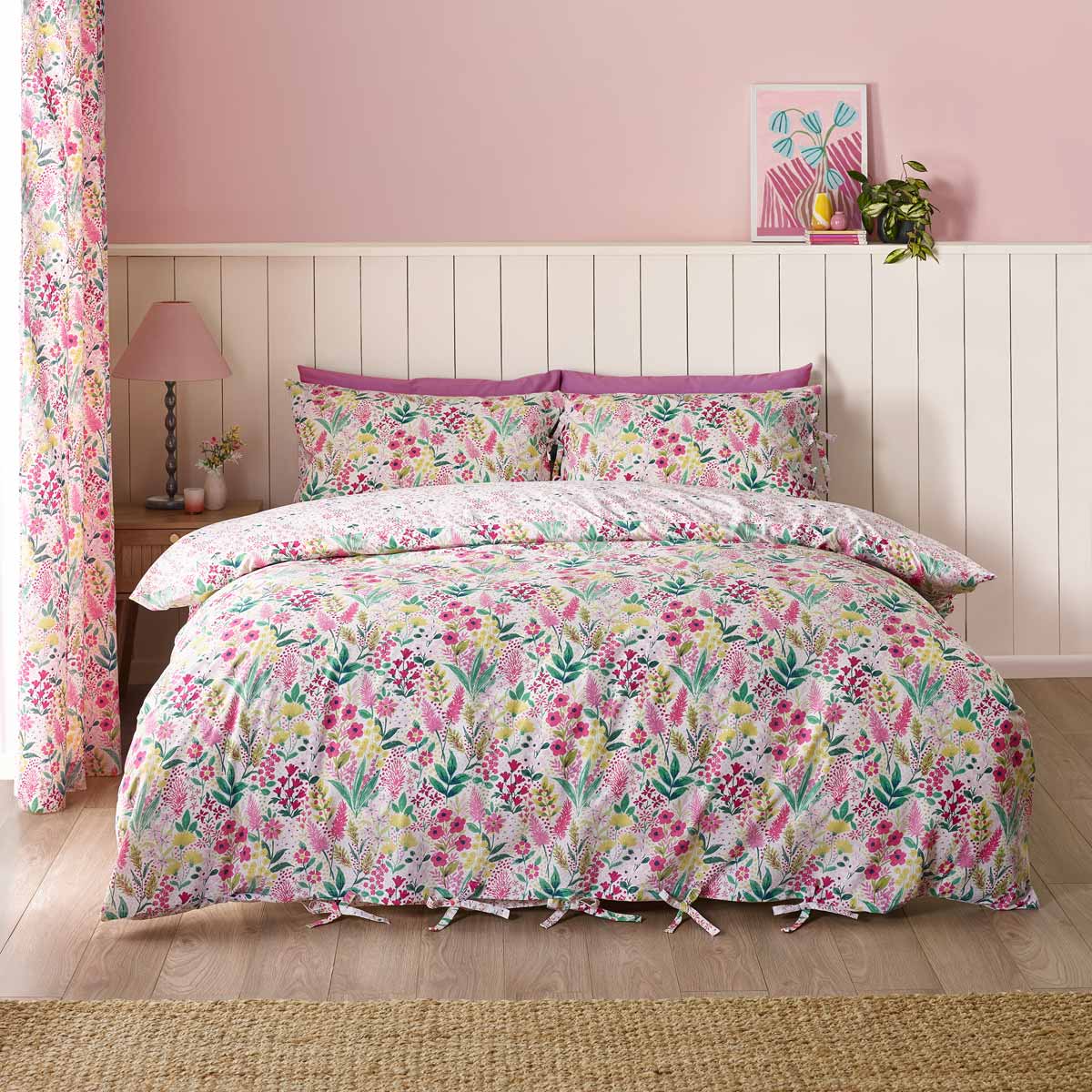 Catherine Lansfield Tilly Floral Duvet Cover Set - Blue image 2