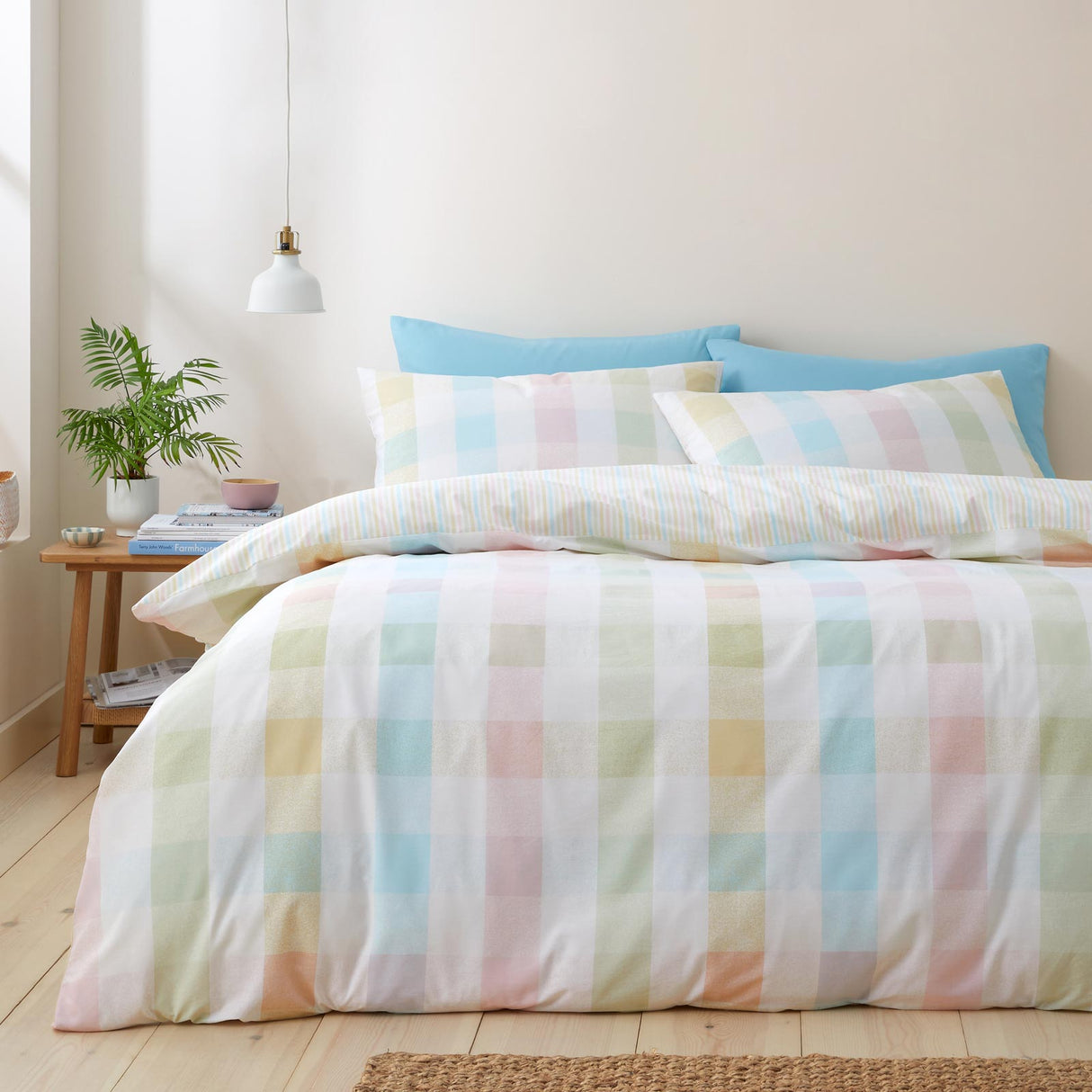 Spring Check Duvet Cover Set by Catherine Lansfield