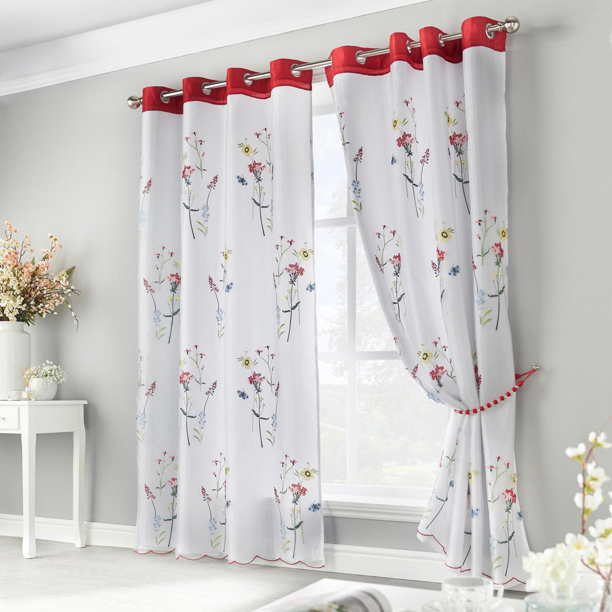 Springfield Eyelet Voile Curtains by Alan Symonds
