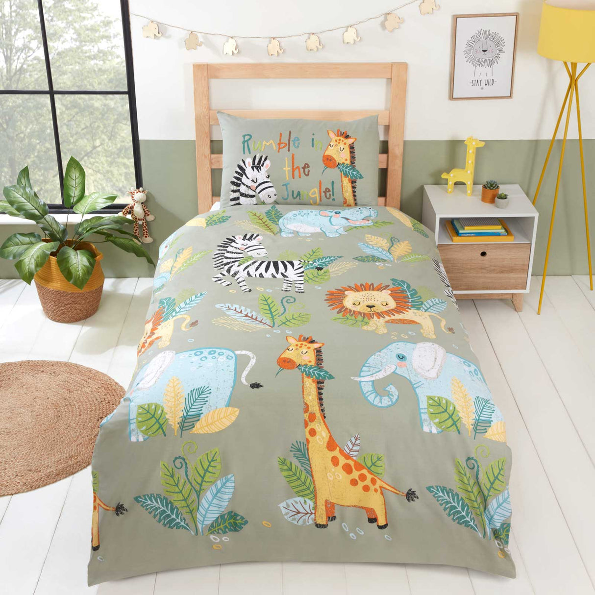 Rumble in the Jungle Duvet Cover Set by Rapport Home