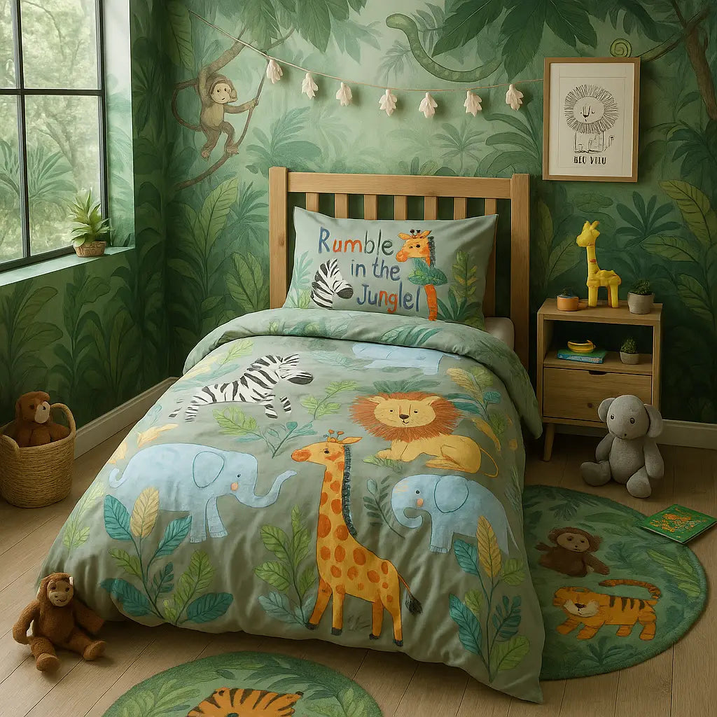 Rumble in the Jungle Duvet Cover Set by Rapport Home