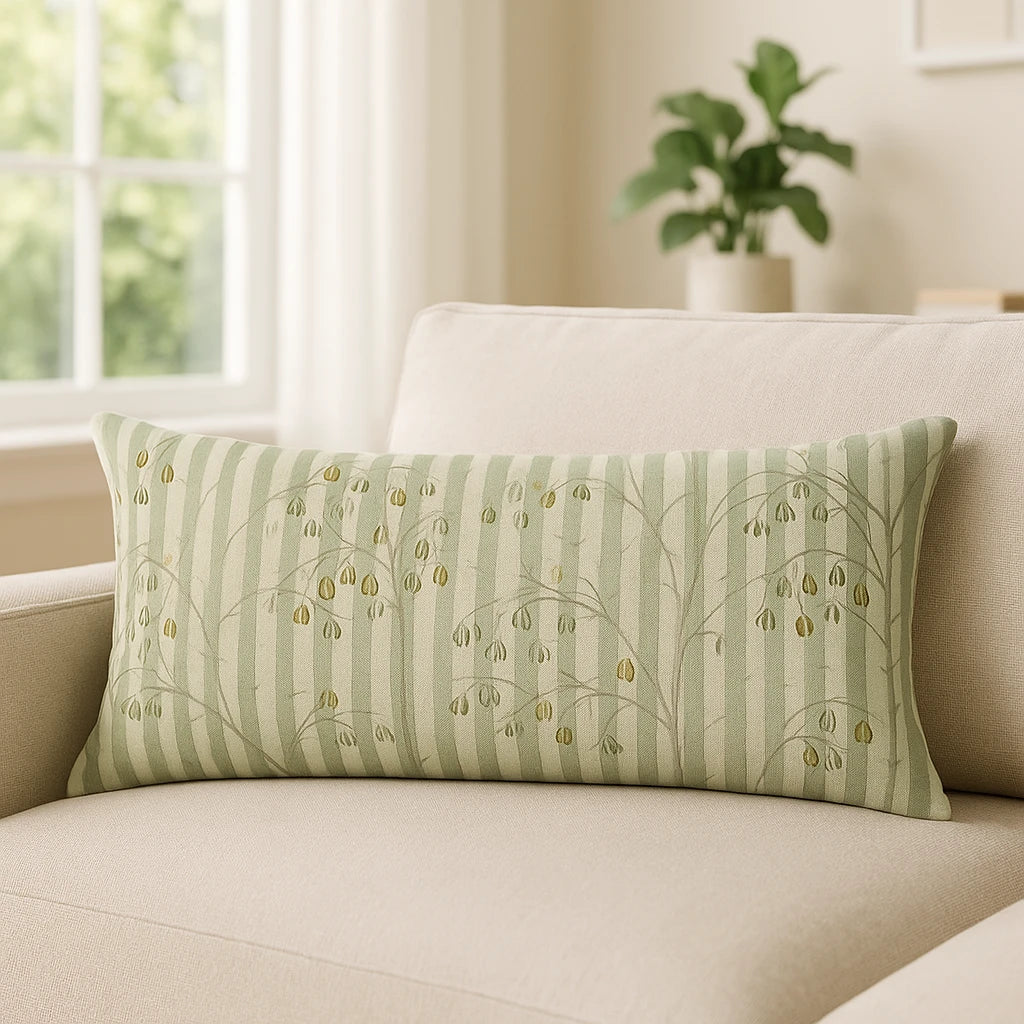Chinese Lanterns Cushion Cover 12" x 26" by Sanderson 7