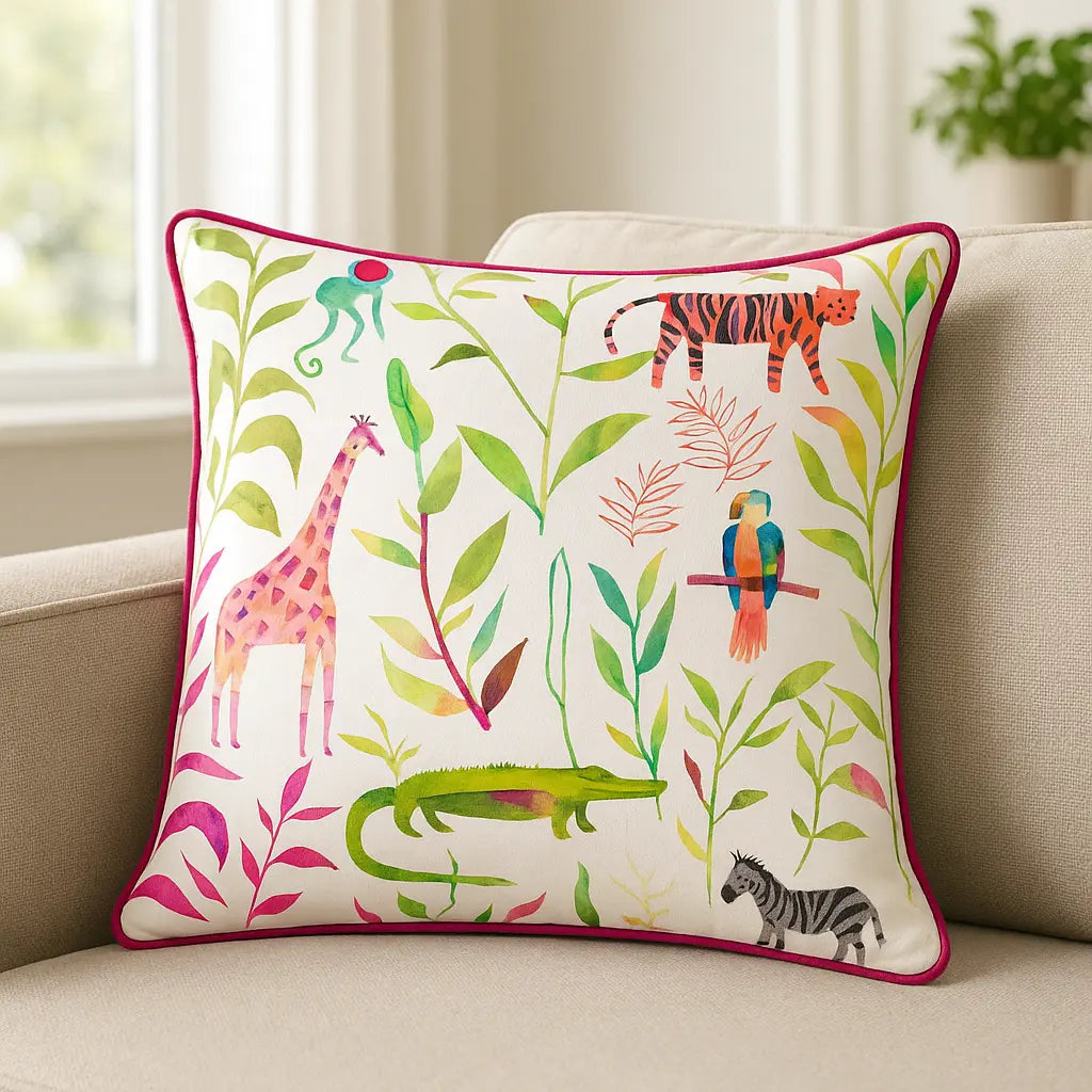Hide And Seek Cushion Cover 17" x 17" - Rainbow