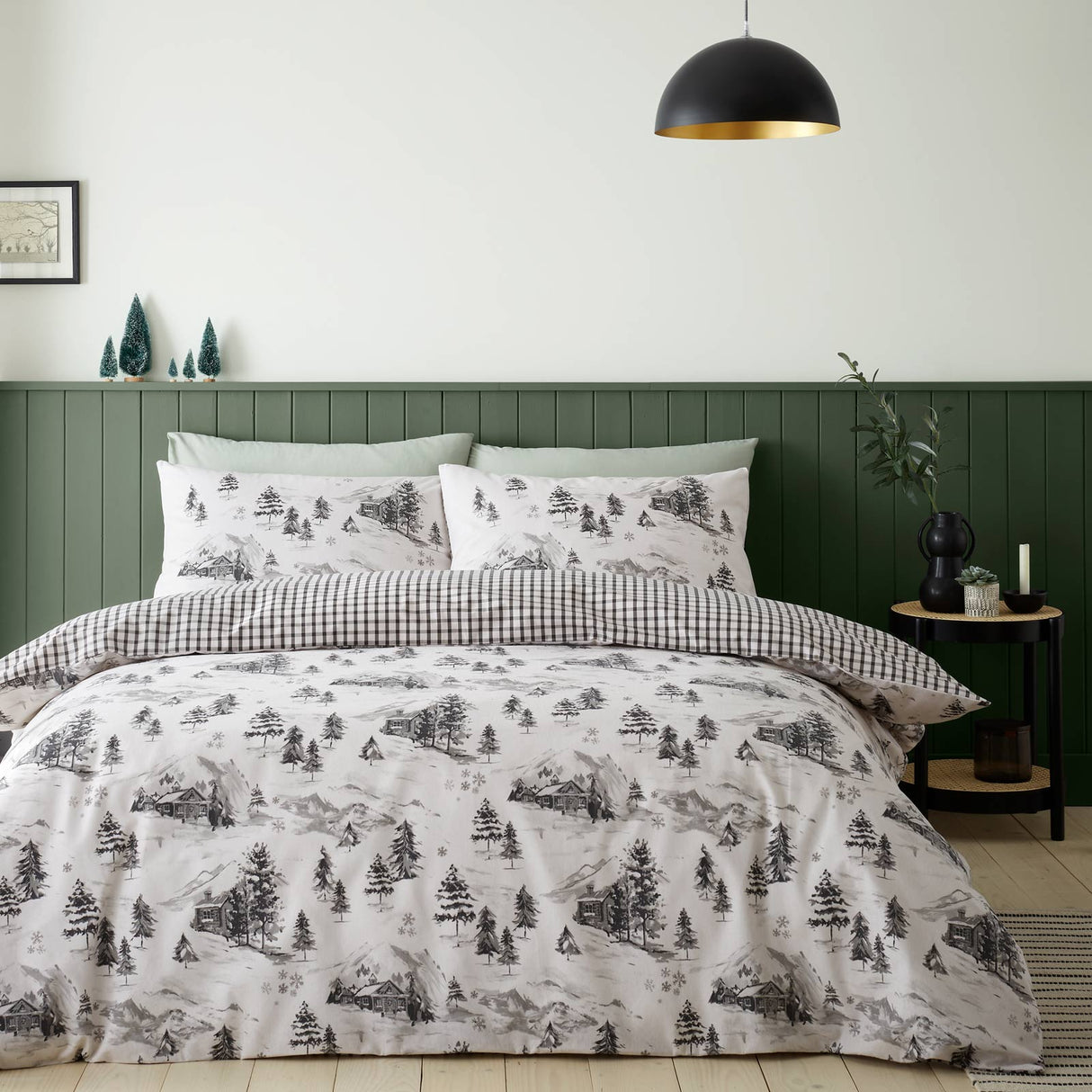 Brushed Alpine Village Duvet Cover Set by Catherine Lansfield