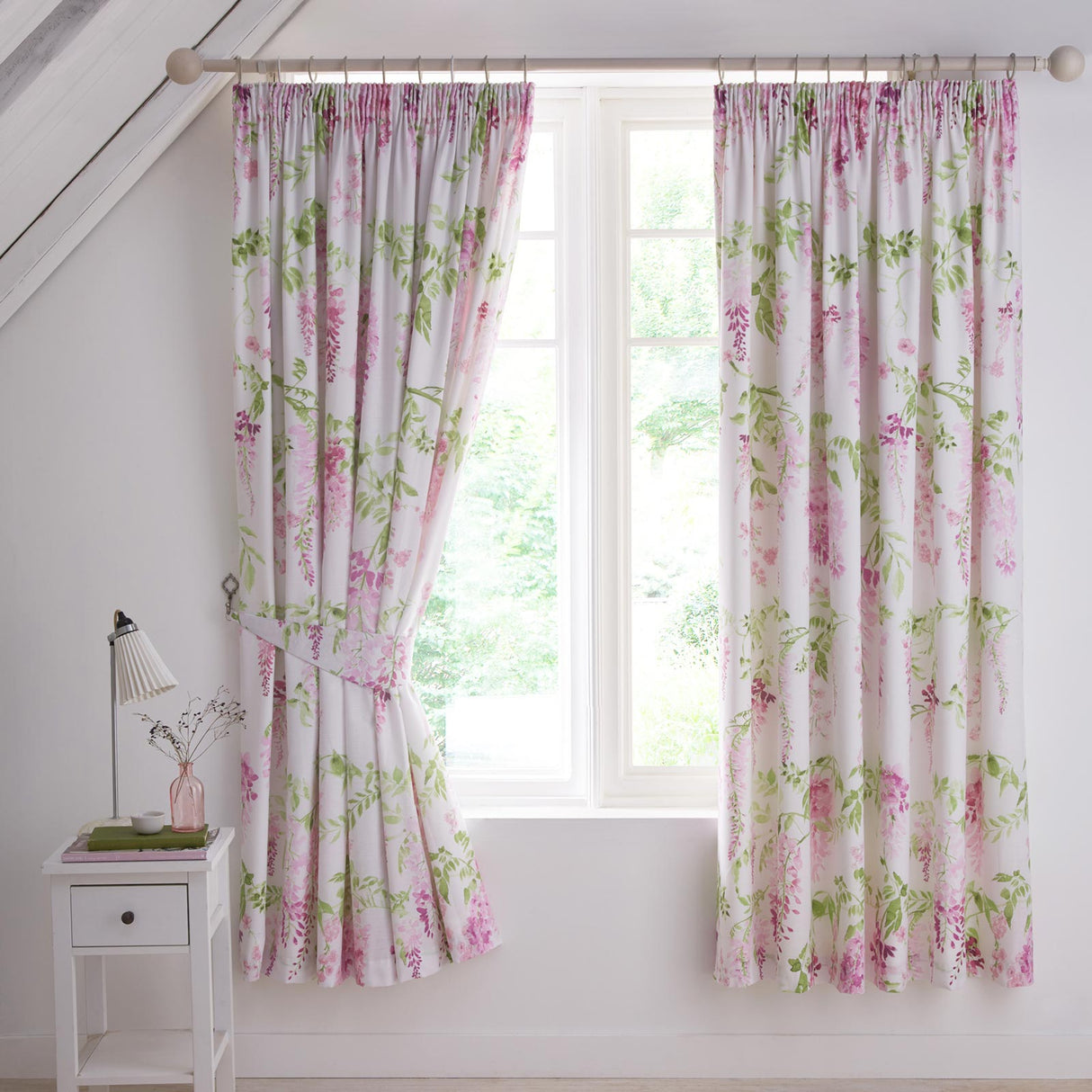 Wisteria Pencil Pleat Tape Top Lined Curtains by Dreams & Drapes Design