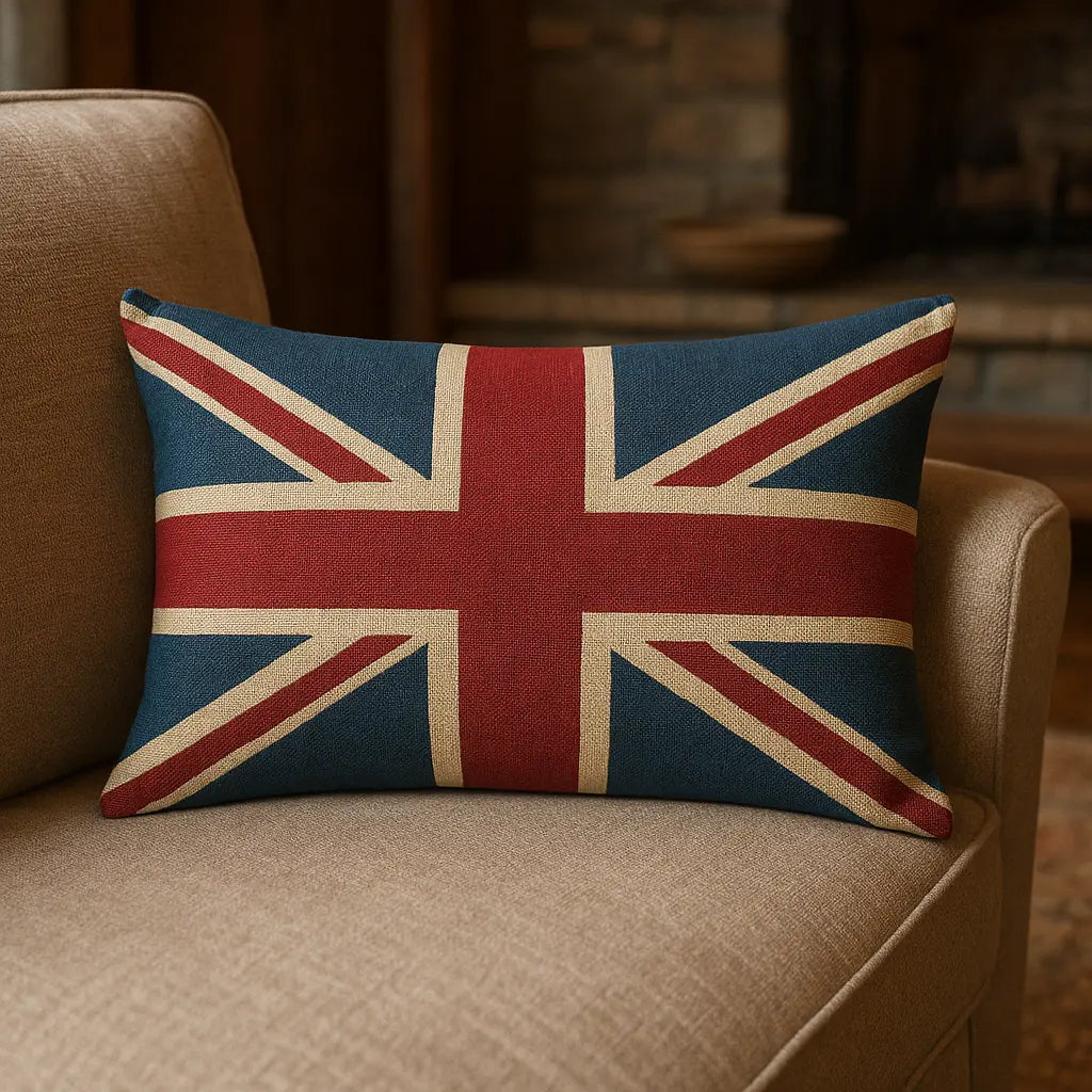 Union Jack Cushion Cover / Filled Cushion 18" x 12" by Evans Lichfield 2