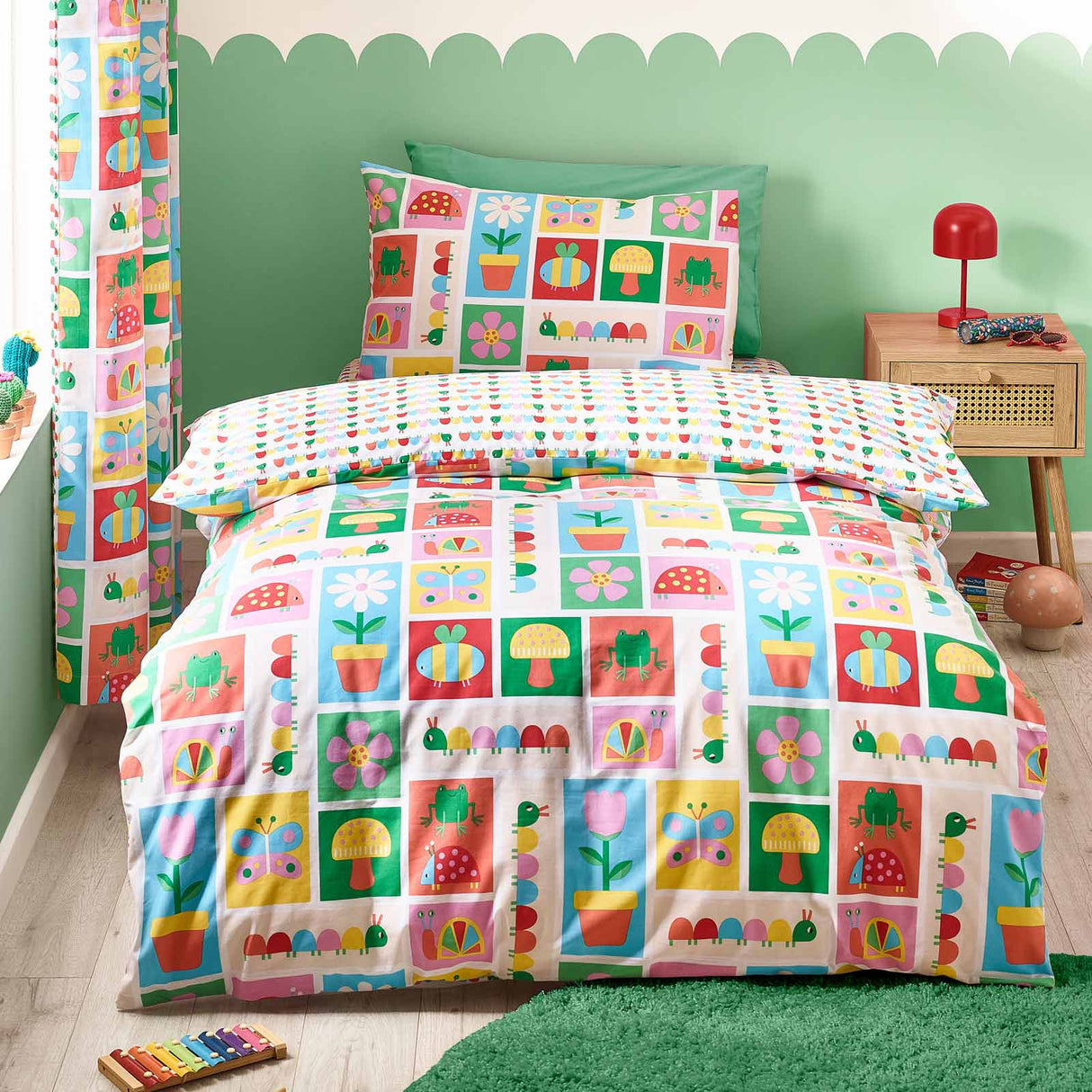 Curious Caterpillar Duvet Cover Set by Catherine Lansfield