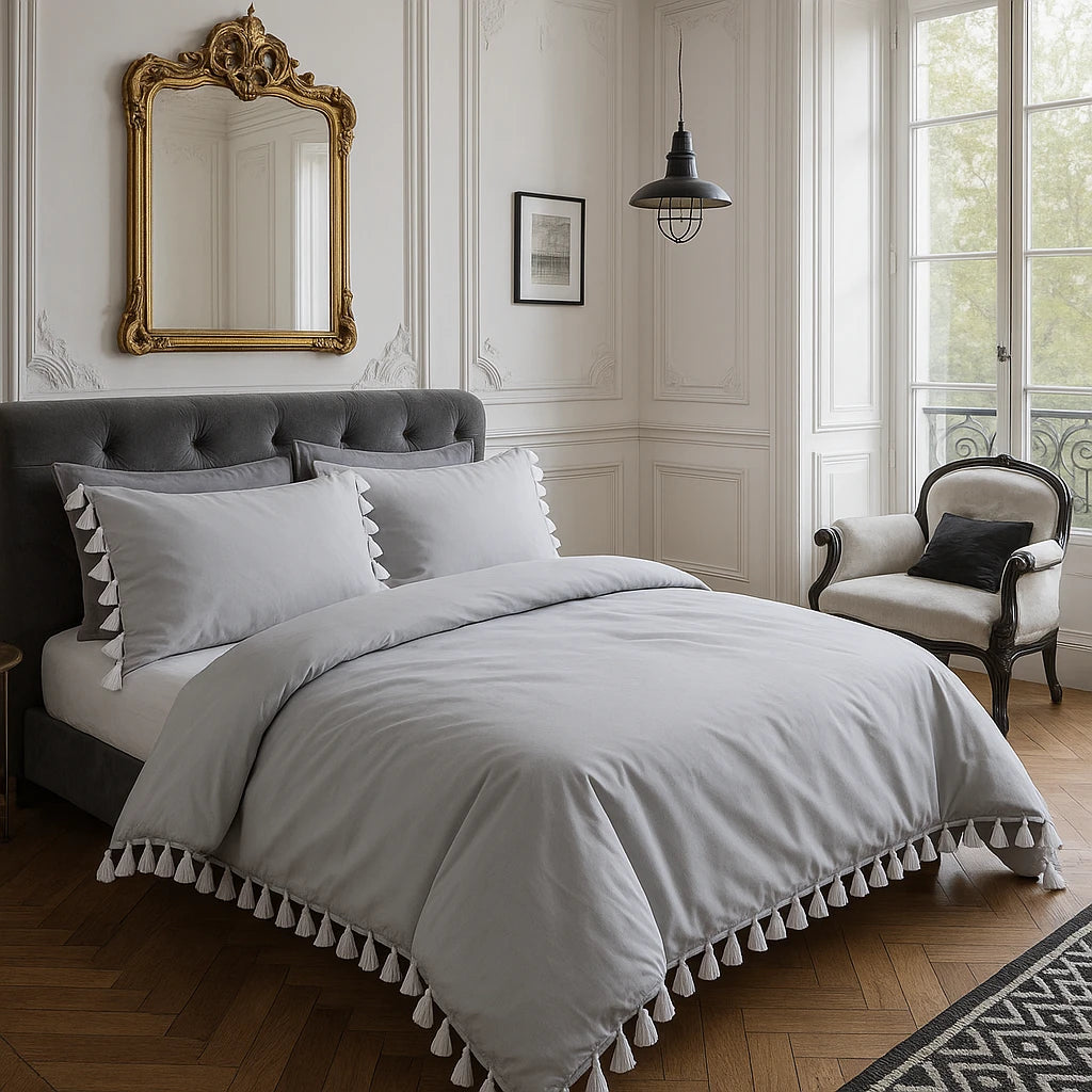 Tassel Duvet Cover Set by Rapport Home