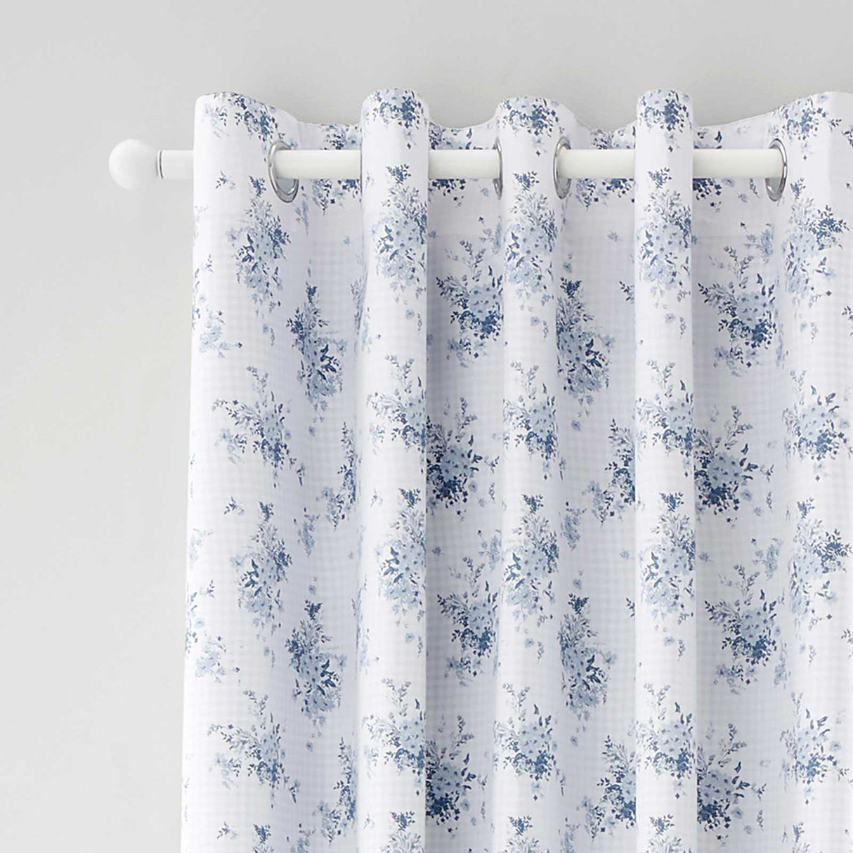 Lucie Floral Eyelet Curtains by Catherine Lansfield