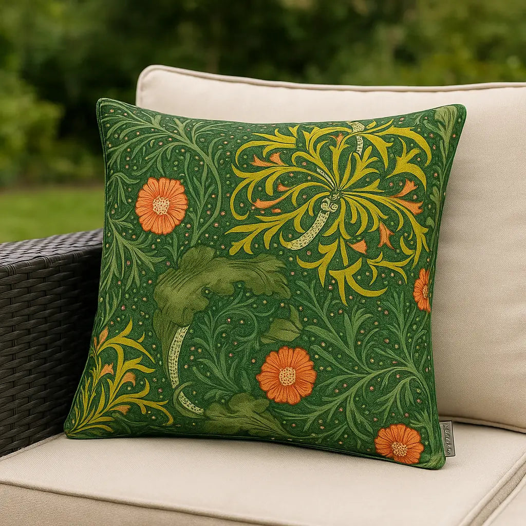 Seaweed Outdoor Cushion Cover 20" x 20" by Morris & Co