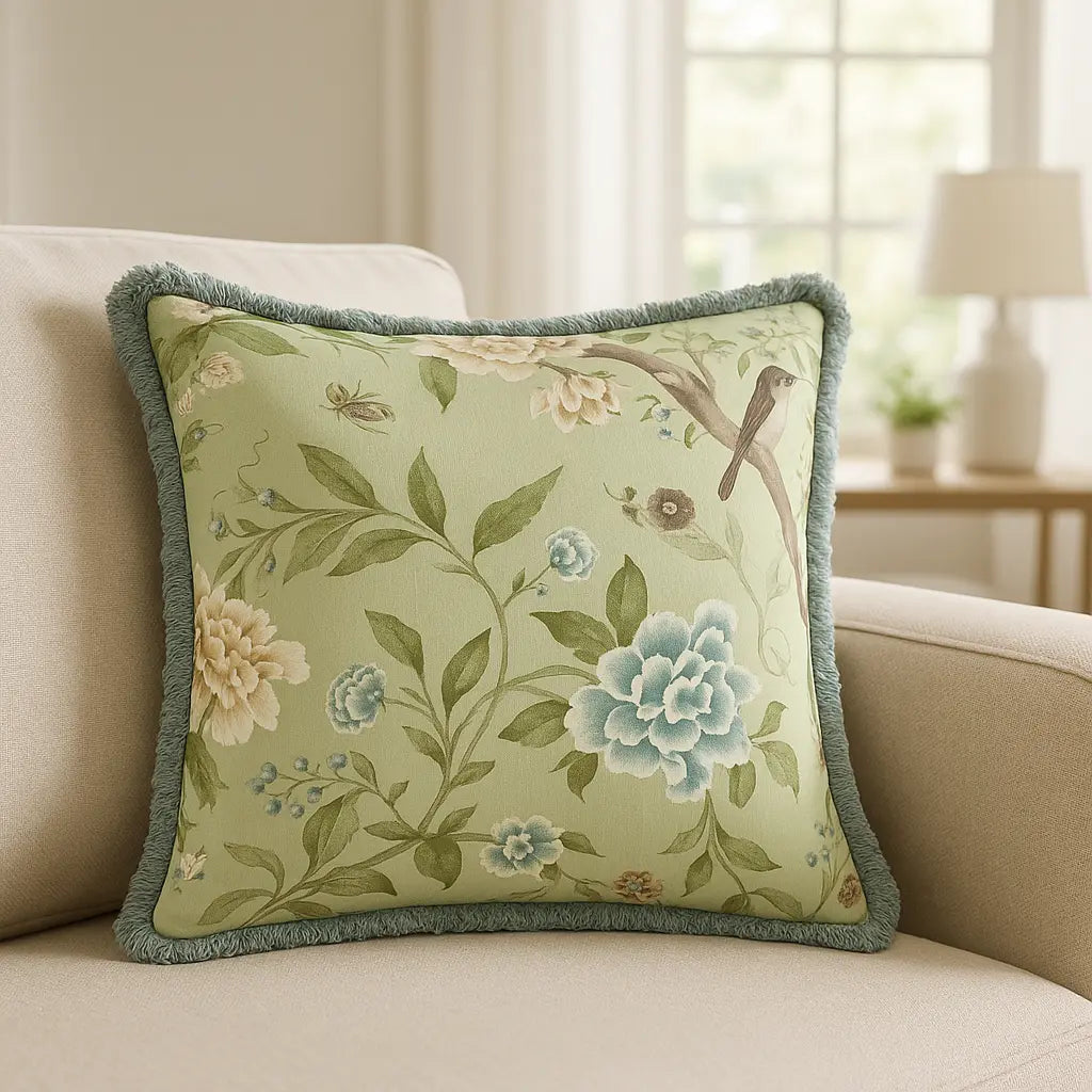 Porcelain Garden Cushion Cover 20" x 20" by Sanderson 13