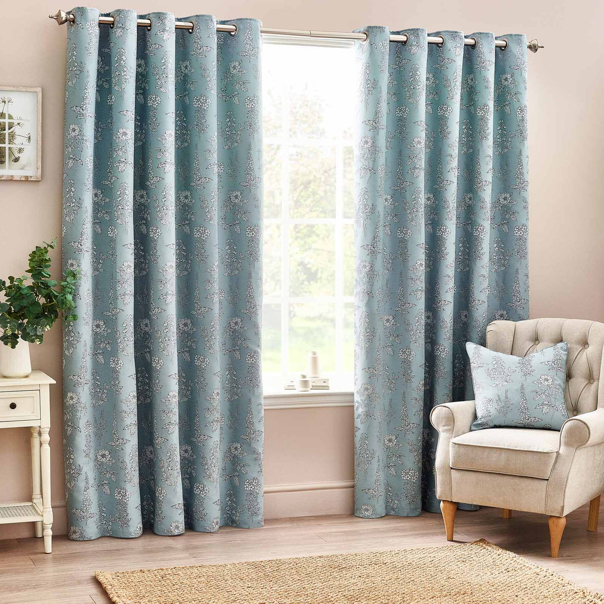 Sophia Room Darkening Eyelet Curtains by Wylder Nature