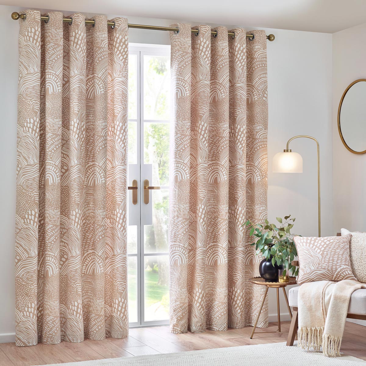 Nola Abstract Eyelet Curtains by Wylder Tropics