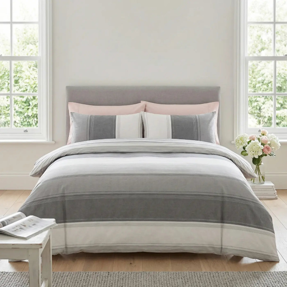 Betley Duvet Cover Set - Grey