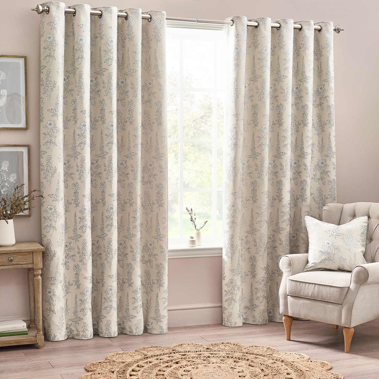 Sophia Room Darkening Eyelet Curtains by Wylder Nature
