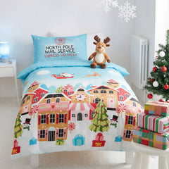Gingerbread Town Polycotton Duvet Cover Set