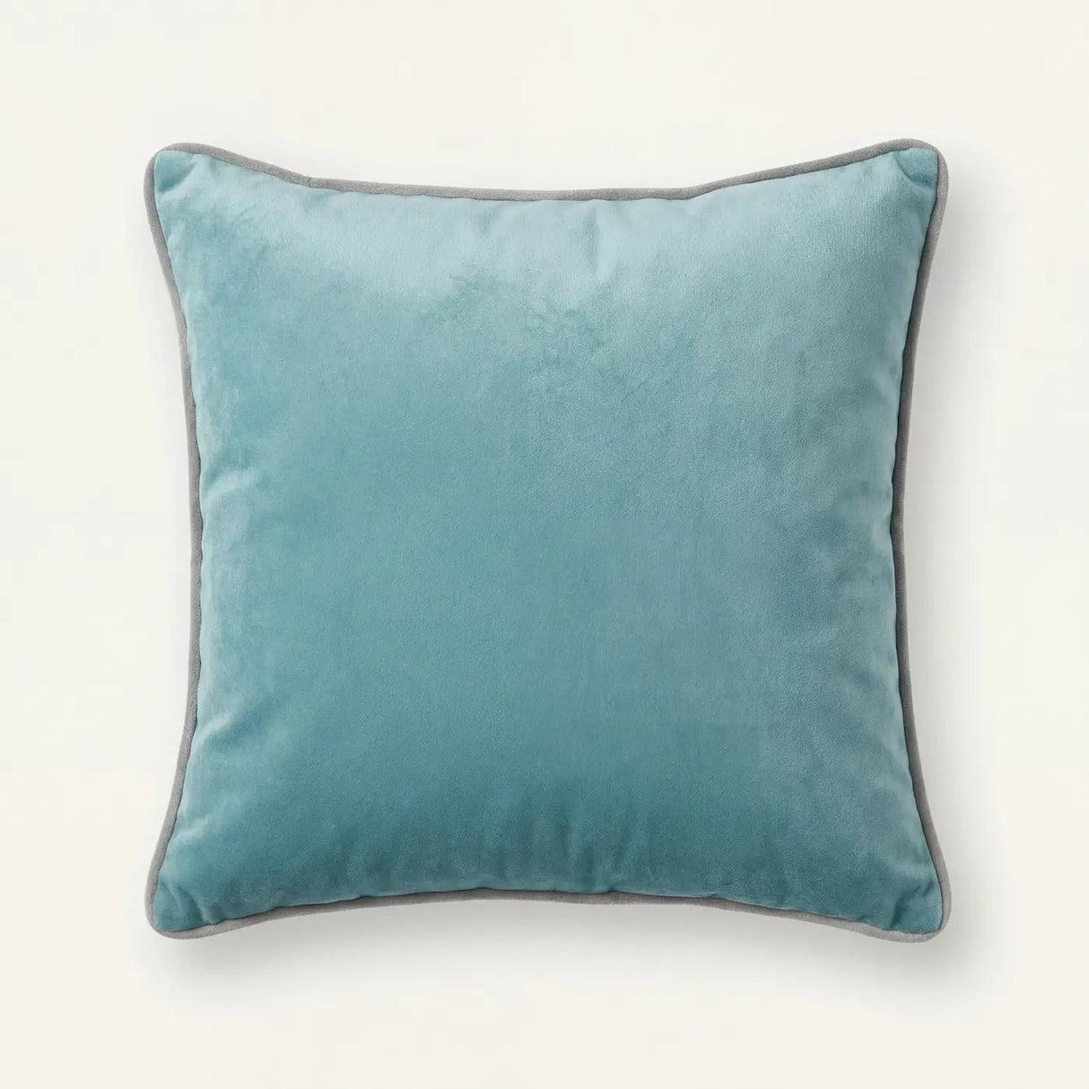 Piped Velvet Cushion Covers 17" x 17" 43x43cm 4