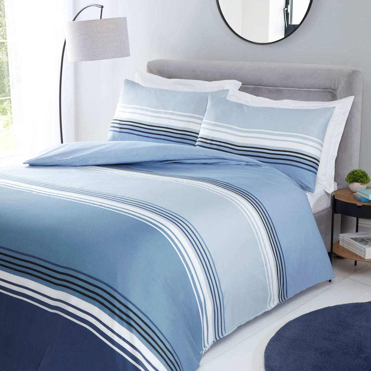 So Soft Chicago Duvet Cover Set Blue