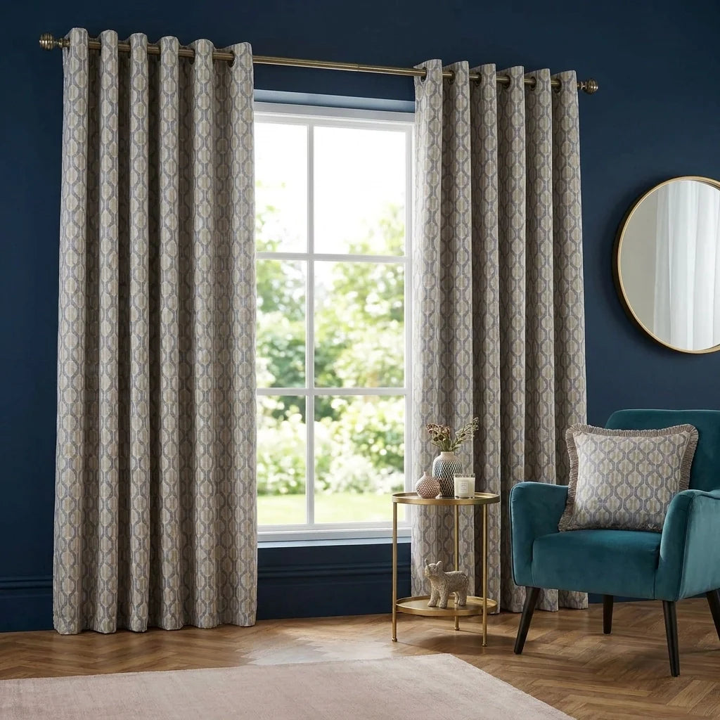 Cambourne Ochre Thermal Blackout Eyelet Curtains
