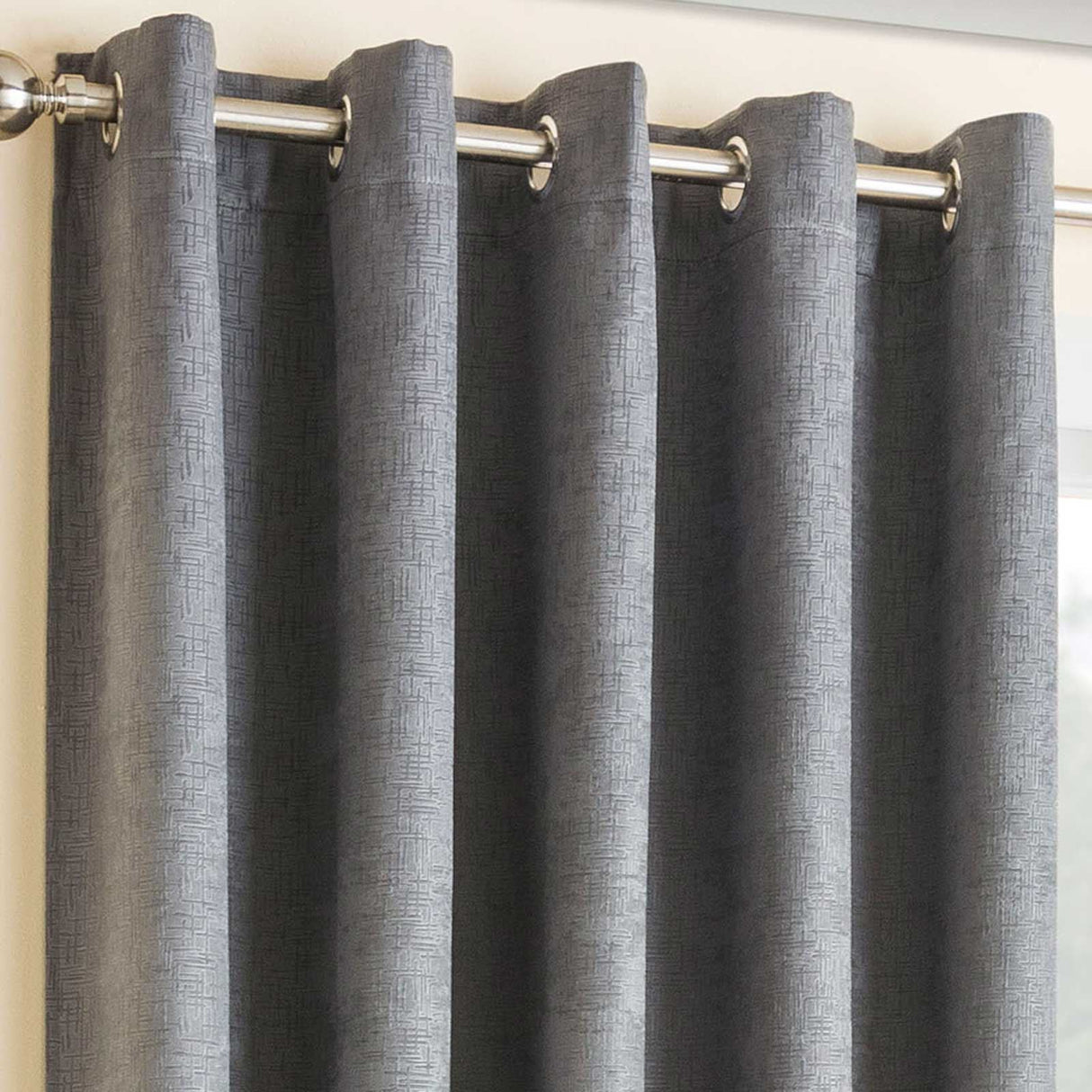 Vogue Thermal Eyelet Dimout Curtains by Enhanced Living
