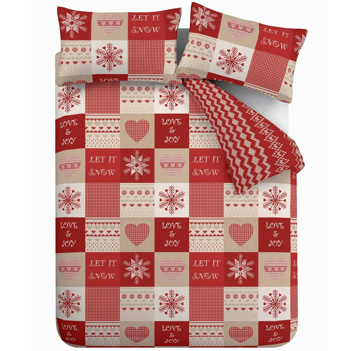 Christmas Let It Snow Duvet Cover Set by Catherine Lansfield