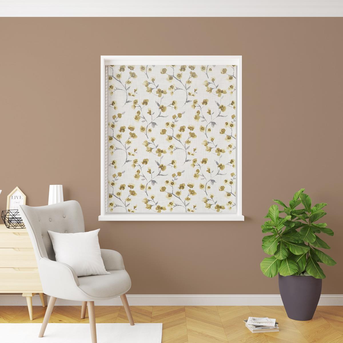 Como Ochre Made To Measure Roman Blind by Style Furnishings