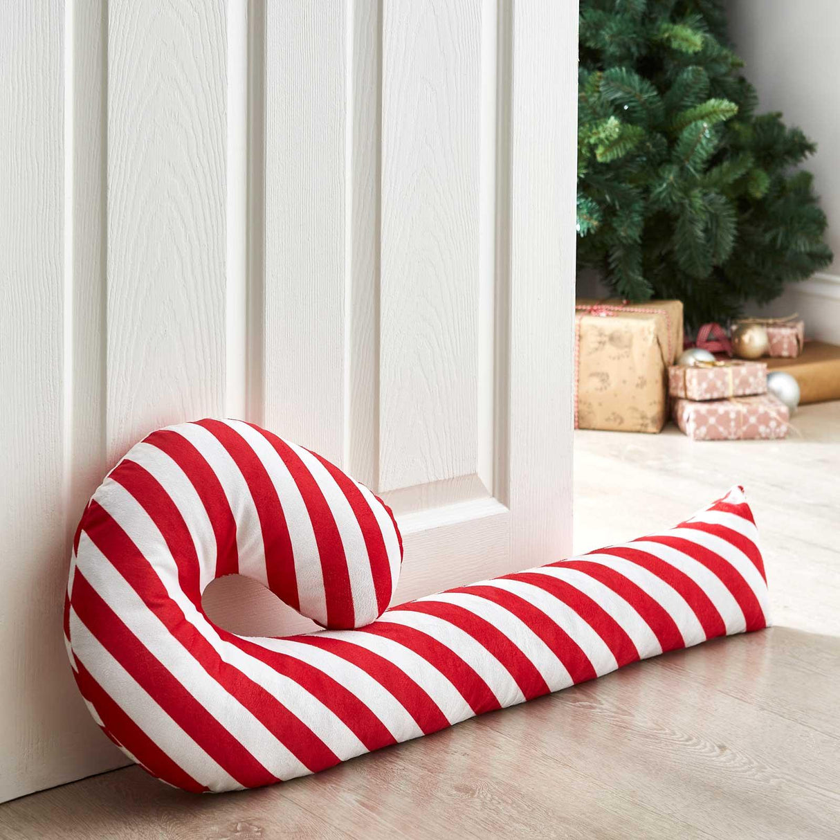 Christmas Candy Cane Draught Excluder by Catherine Lansfield