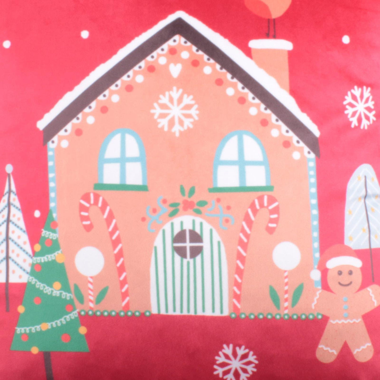 Bedlam Gingerbread Man Christmas Filled Cushion 4