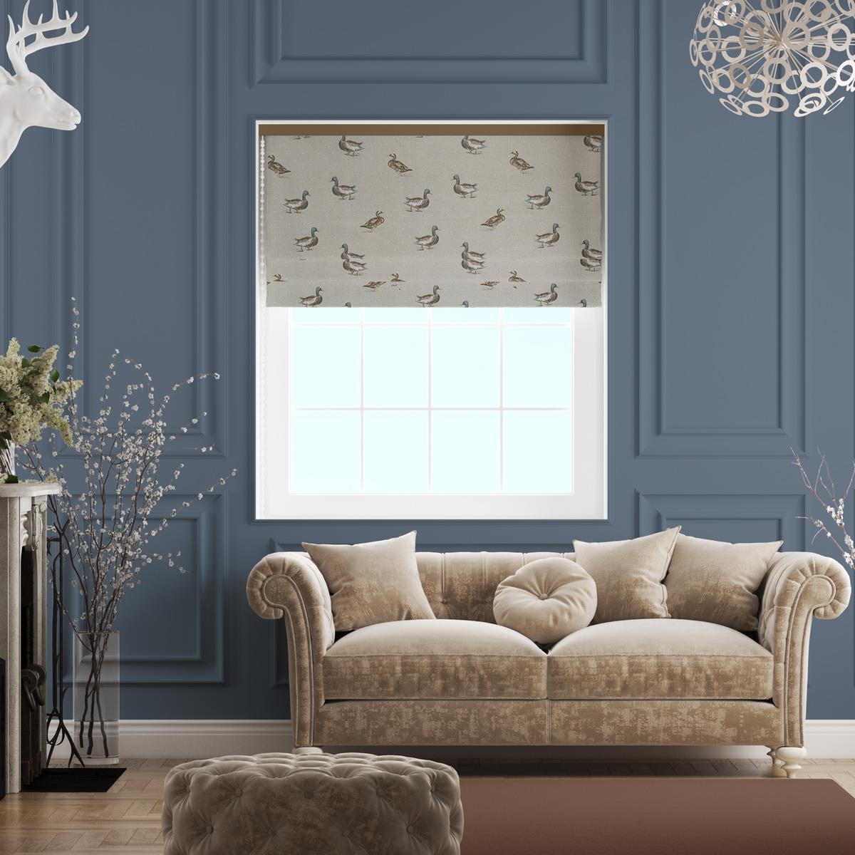 Mallard Natural Made To Measure Roman Blind by Style Furnishings