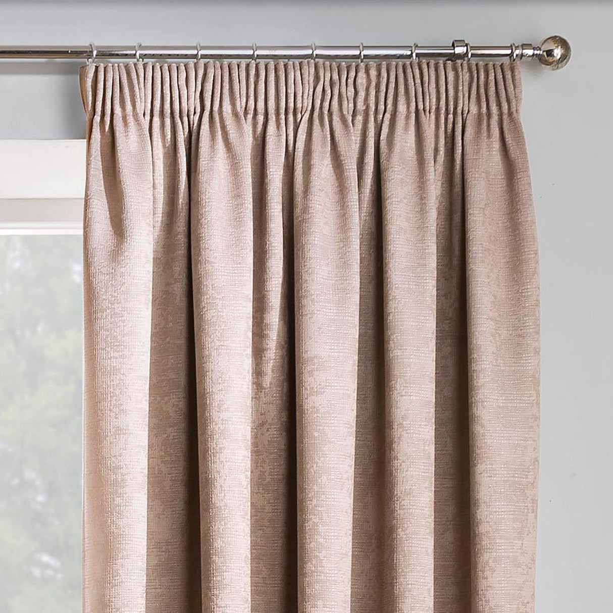 Matrix Thermal Dim Out Tape Top Pencil Pleat Curtains by Enhanced Living