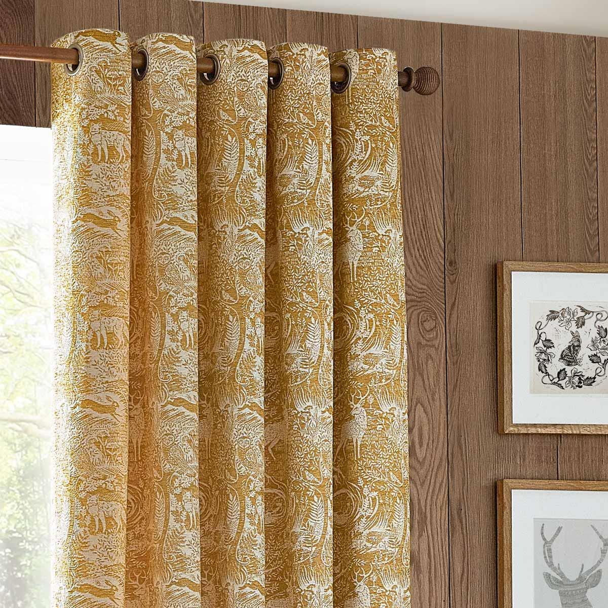 Winter Woods Chenille Eyelet Curtains by furn.