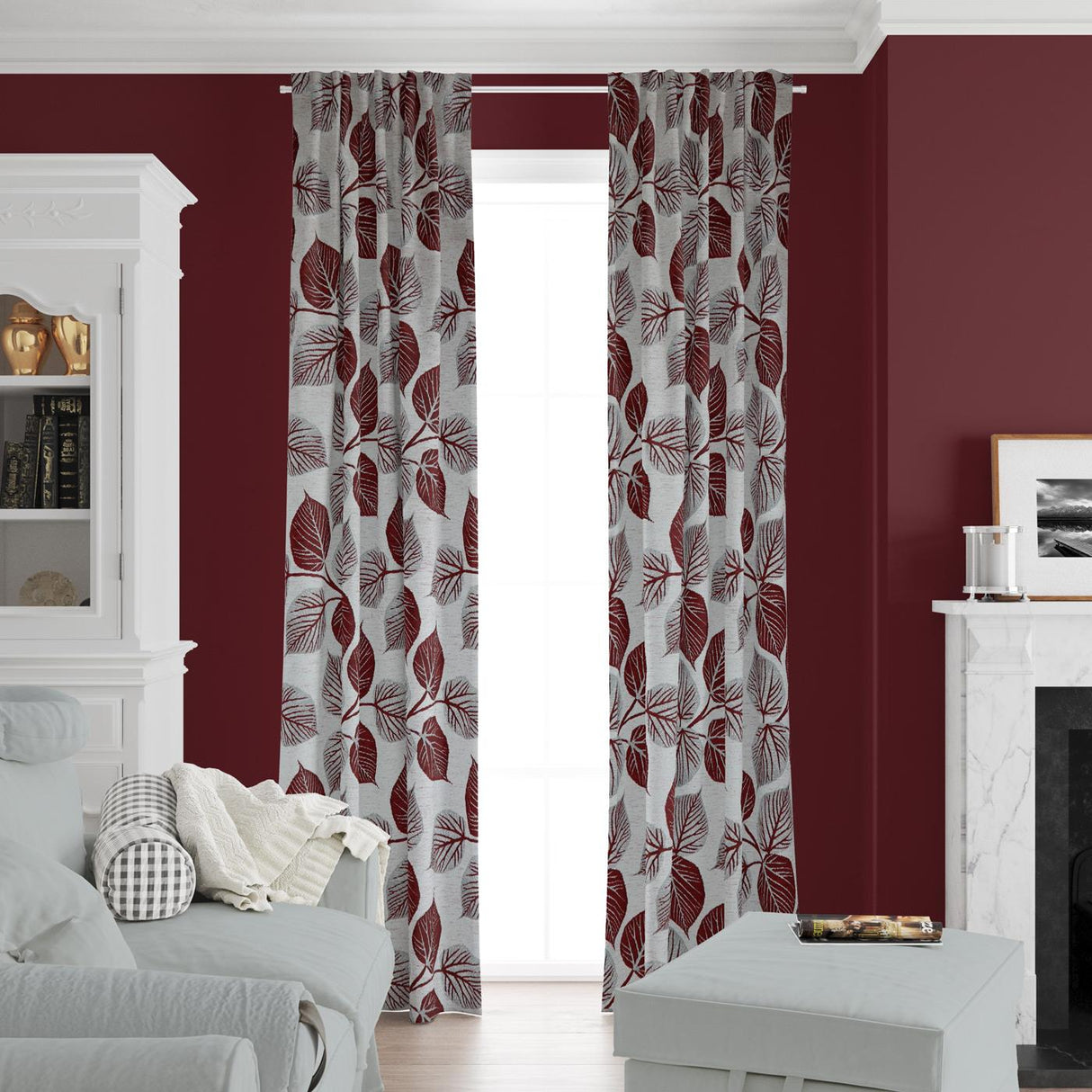 Hera Wine Made To Measure Curtains by Style Furnishings