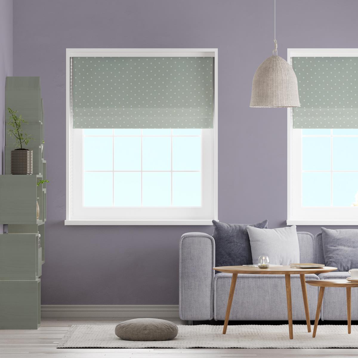 Full Stop Willow Made To Measure Roman Blind by Style Furnishings