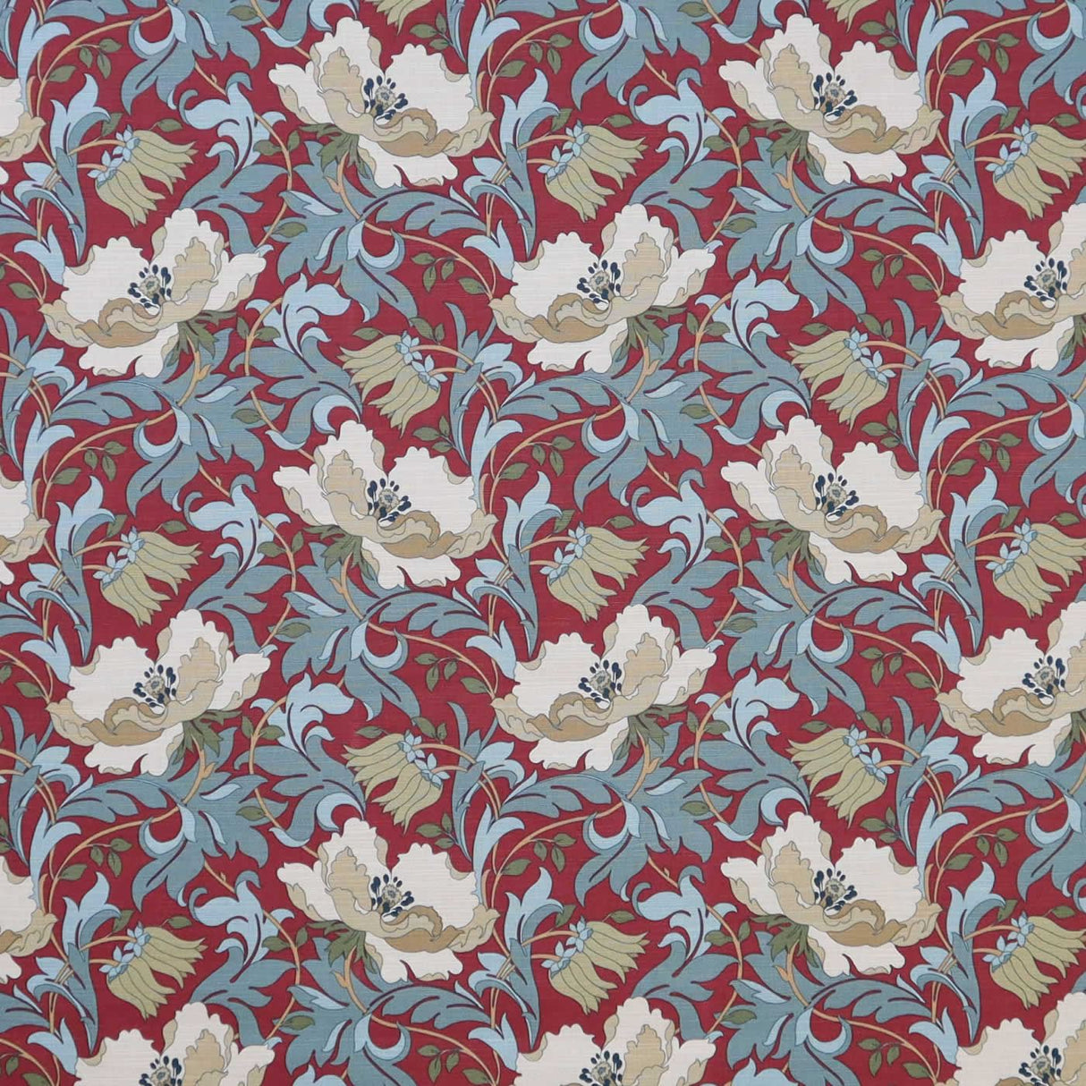 Art Deco Cherry Made To Measure Curtains by Style Furnishings