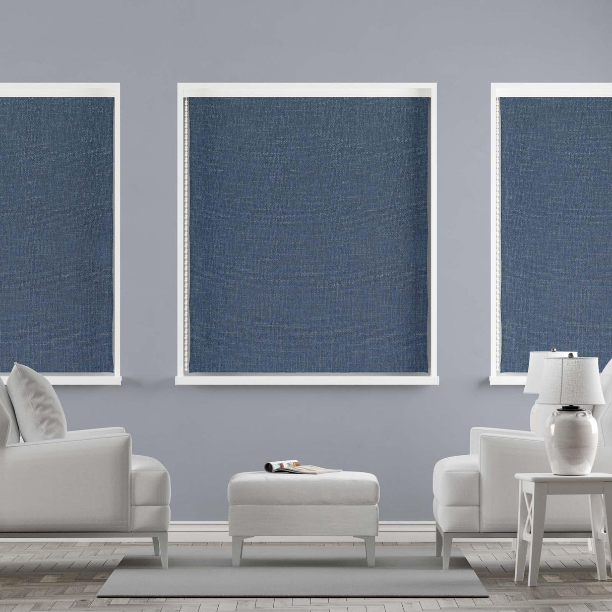 Mestre Midnight Made To Measure Roman Blind by Style Furnishings